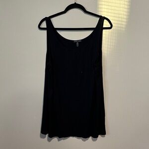 Eileen Fisher Black Tank Top Size Large 95% Viscose